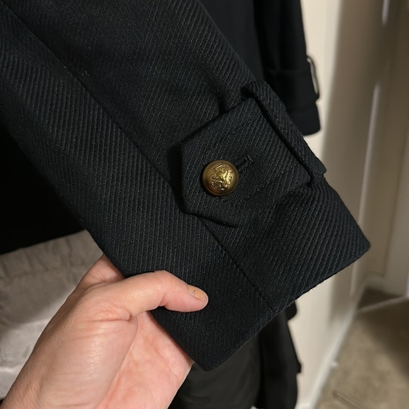 Banana Republic Classic Navy Pea Coat NWOT - Picture 3 of 12